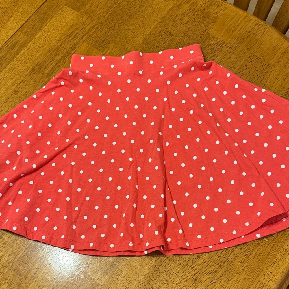 Pink Polka Dot A-Line Skirt -size x-small